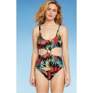 Shade & Shore Tortoise Ring Monokini One Piece Swimsuit